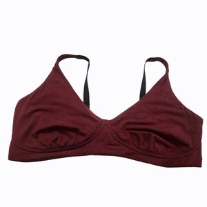 MeUndies Deep Red Longline Bralette-size 3X